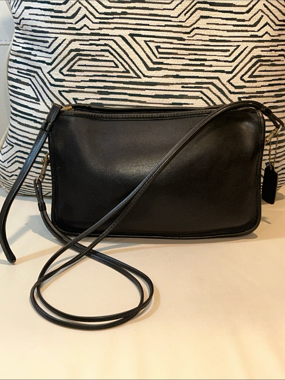Coach VINTAGE NY Basic Bag Black Leather Clutch